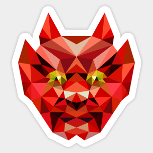 Devil Face Sticker